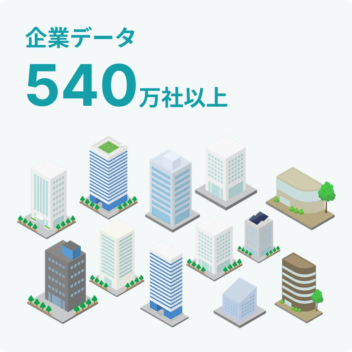 企業データ540万社以上